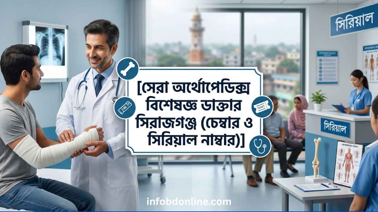 সেরা অর্থোপেডিক্স বিশেষজ্ঞ ডাক্তার সিরাজগঞ্জ (চেম্বার ও সিরিয়াল নাম্বার)